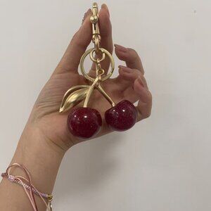Coach Golden Cherry Keychain